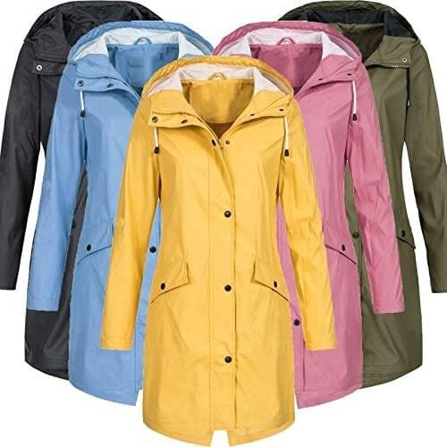 BUTEMODA Womens Autumn Raincoats