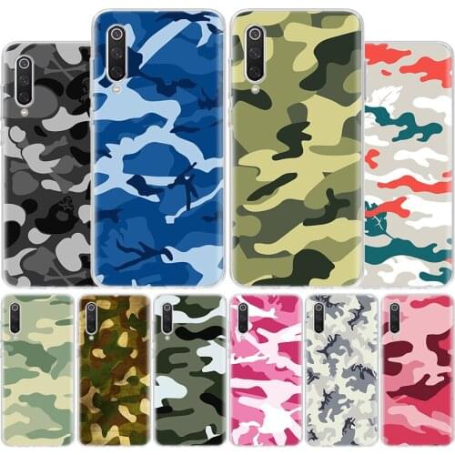 Camouflage Pattern Cover Phone Case For Xiaomi Redmi Note 9 9S 8T 8 7 6 5 5A 6A 7A 8A 4X K20 K30 S2 Pro Luxury Soft Capa