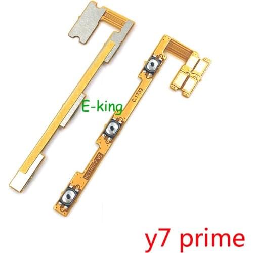 For Huawei Y7 Prime Power On Off Volume Up Down Switch Side Button Key Flex Cable Replacement Parts