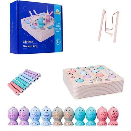 W3JF Interactive Fishing Toy Magnetic Color Matching Game Activity Center Supplies