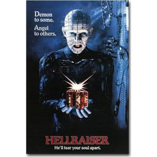 J0219 Hellraiser Classic Horror Silk Poster Art Light Canvas Home Decoration