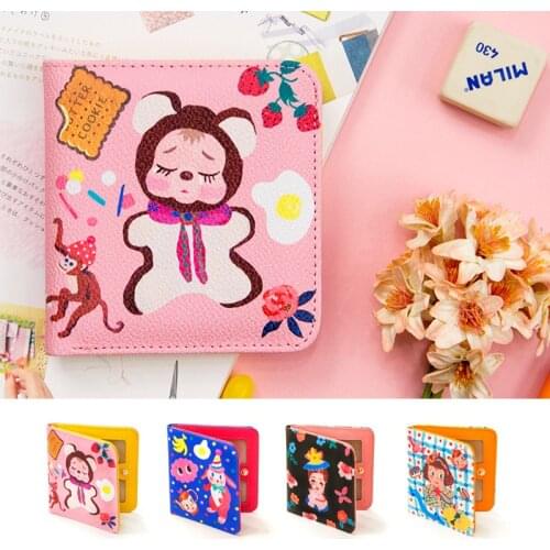 Bentoy Cute Cartoon Short Wallet For Women Lovely Print Card Coin Purse Clutches Cash Money Wallet Holder Pocket