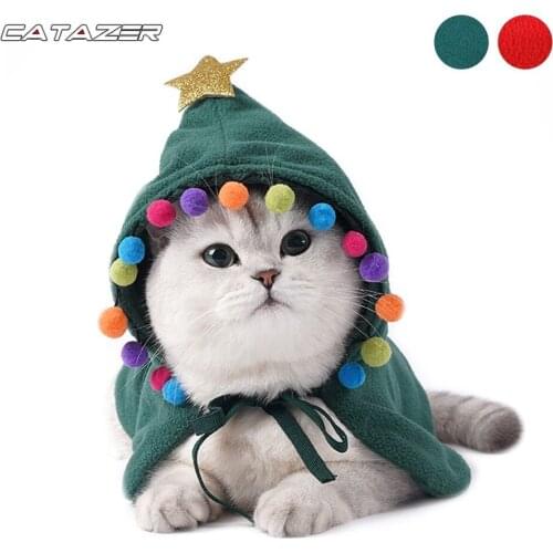 Hot!!! Pet Christmas Costume Creative Pet Clothes New Product Christmas Halloween Turn Funny Cat Clothes Cloak Home Pet Supplies