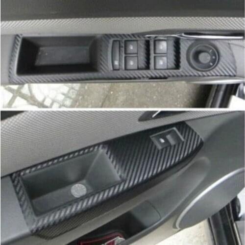 Interior door armrest carbon fiber car sticker interior door control panel sticker For 09-14 Chevrolet Cruz