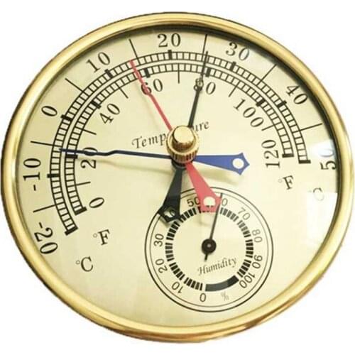 Hot 5inch Min Max Thermometer Hygrometer Wall Mount Wall Hang Analog Indoor Outdoor Anti Rain Temperature Humidity Meter