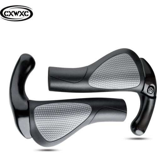 Non-slip MTB Bicycle Grips Ergonomics Bike Handlebar Covers Extended Bar End Mountain Bike Grips Handles for Bicycle Outdoor MTB