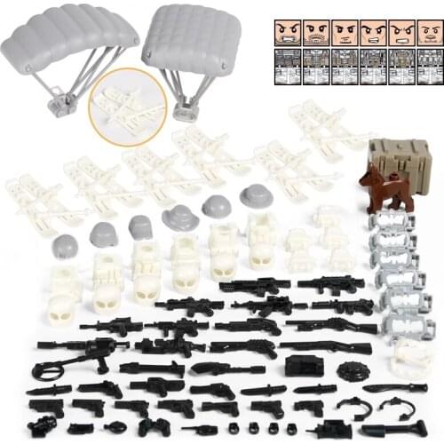 New WW2 Series Mini US Army Soldiers Figures With Weapons Model Military Small Building Block Brick MOC Toy Kids Xmas Gift