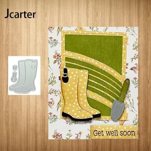 2021 New Design Metal Cutting Dies Shoes Boots Craft for Scrapbooking Handmade Knife Mould Blade Punch Stencils Dies Cut Model