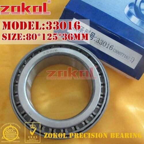 ZOKOL bearing 33016 3007116E Tapered Roller Bearing 80*125*36mm