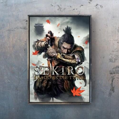 Sekiro Video Game Poster PC,PS4,Exclusive Role-playing RPG Game Canvas Custom Poster Alternative Artwork Gift
