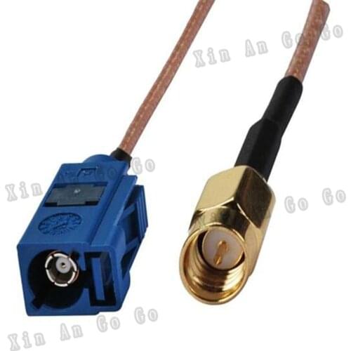 RF Coaxial cable FAKRA to SMA connrctor FAKRA C female blue to SMA male RG316 pigtail cable 15cm or other fast ship