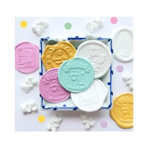 The hand animal Stamp Head Custom Wax Seal Heads Stamps Postage Journal Package Wedding Gifts Envelope Handmade Tools