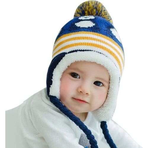 Kids Girls Boys Hats Winter Warm Baby Accessories Colorful Children Hedging Cap Hat Cute Penguin Newborn Baby Hat