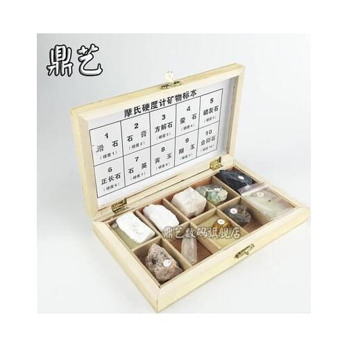 Mohs hardness tester Mineral samples Chemistry teaching Geographical geological free shipping