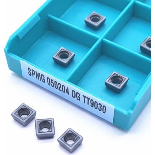 10PCS SPMG050204-DG TT9030/TT8020 Carbide insert Taegutec grooving carbide inserts CNC lathe tool turning tool CNC tool