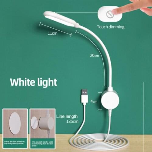USB Stepless Dimming Reading Light Smt Lamp Beads To Strengthen The Rotatable Bedroom Bedside Lamp Led Touch Type Night Light