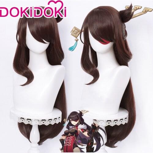DokiDoki Game Genshin Impact Cosplay Halloween Beidou cosplay Costume Wig Genshin Impact Beidou Cosplay Hair