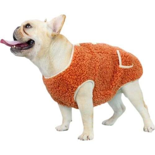 Winter Dog Clothes Warm Fleece Puppy Vest Chihuahua Button Coat Pet Clothing For Small Medium Dogs Coat Vest Jacket