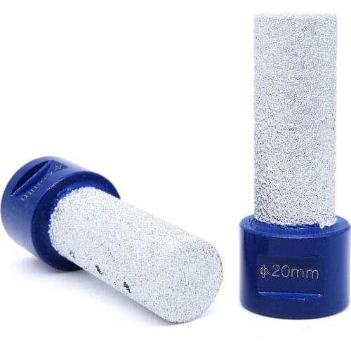 1 Piece 20mm Dia Vacuum Brazed Diamond M14 Thread Connection Grinding Finger Bits Eblarge Marble Granite Countertop Stone