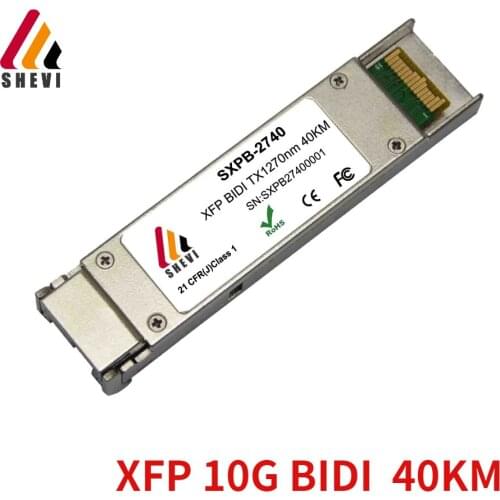 10G BIDI Tx1270/Rx1330 40km reach BIDI XFP with LC connector compatible aruba hp transceiver