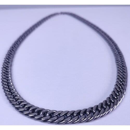 9.5 and 7.5mm Durable Mens Bold Titanium Necklace Whip Chain As Perfect Gift 2021