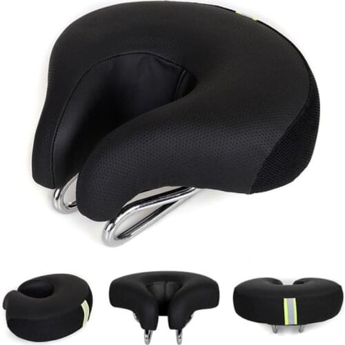 Shock Absorption Bike Saddle Noseless Bicycle Saddle Saddle Seat Mountain Bike Seat Soft Thickened Seat Cycling Accessories