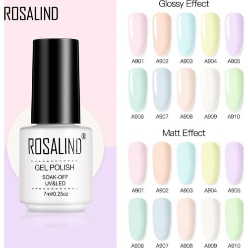 7ml Macaron Nail UV LED Gel Polish Lamp Gel Varnishes Painting Hybrid Manicute Set for Nail Art Need Base Top Coat Gel Polish