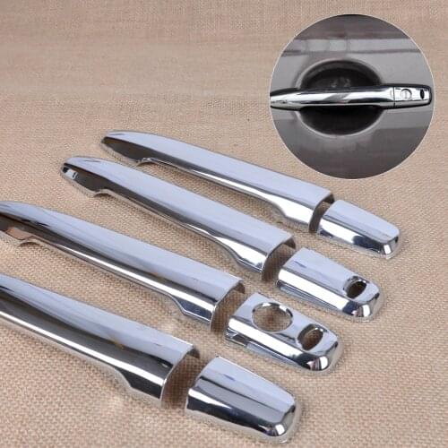 DWCX Car-Styling Chrome Door Handle Cover w/smart Key for Mitsubishi Outlander Sport RVR / ASX Lancer Sedan / Evo