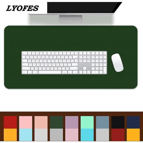 PU Leather Mouse Pad Extra Large Double-sided Anti-slip Writing Gaming Desk Mats Keyboard Mats Laptop Mouse Mat for Office Home