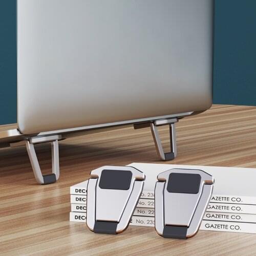 Lightweight Laptop Cooling Stand Aluminum Vertical Laptop Stand Foldable Tablets Stand Bracket Laptop Holder for macBook