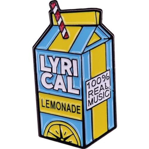 Juice Wrld Lyrical Lemonade Trippy Enamel Brooch Pins Badge Lapel Pin Brooches Collar Jeans Jacket Fashion Jewelry Accessories