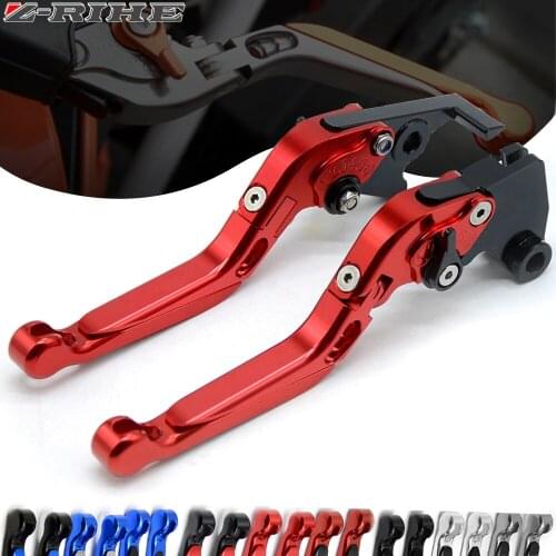 GSX logo Motorcycle Accessories Folding Extendable Brake Clutch Levers For SUZUKI GSX650F GSX 650F 2008-2015 GSX1400 2001-2007