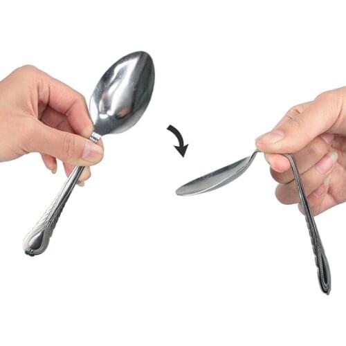 King Magic Magic Tricks Idea Bending Spoon by Mind Close Up Magic Classic Bender Spoon Bent Toys Easy to do