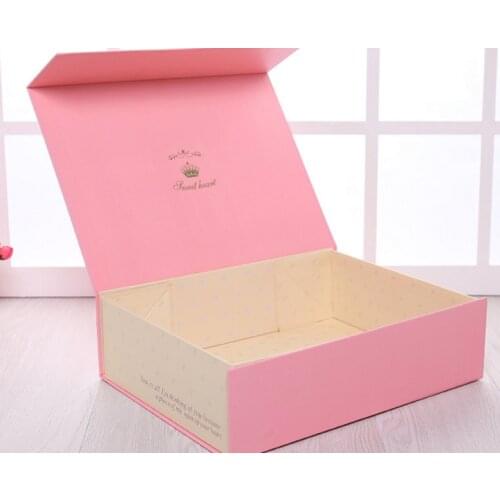 Custom logo printed magnetic closure foldable boxes luxury gift box packaging ---DH11537