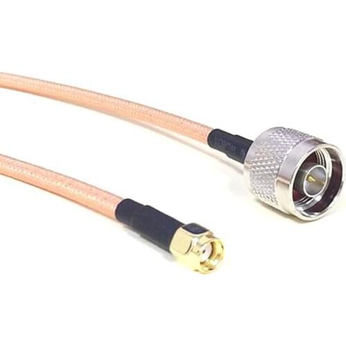 N male To RP-SMA Male Straight Crimp RG142 RF Pigtail Cable 100CM/3FT