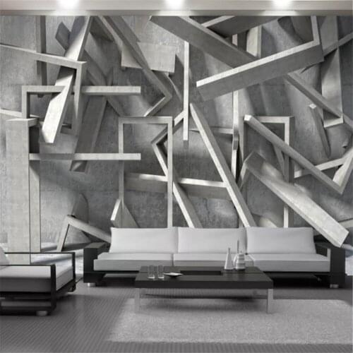 3d Wallcovering Wall Covering Messy Blocks Wooden Strips Space Pattern Mural Home Decor Living Room Bedroom Painting Wallpapers