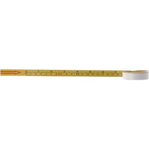 OOTDTY Inch & Metric Self Adhesive Tape Measure Steel Miter Saw Scale Miter Track Ruler
