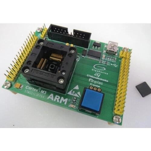 Original ST IC Test Seat STM32F STM32L Burning Programme LQFP64 Socket Adapter