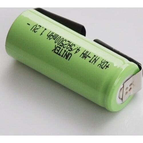 2-5PCS 1.2V Rechargeable 4/5A battery 2500mah 17430 4/5 A ni-mh nimh cell with welding tabs for Braun Oral-B electric toothbrush