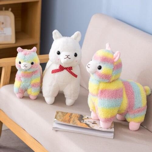 Nice 20/30/40CM Cute Alpaca Plush Toys Soft Plush Alpacasso Rainbow Alpaca Dolls Stuffed Animal Sheep Toy Children Birthday Gift