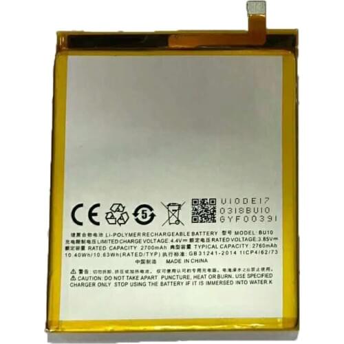 DINTO High Quality 1pc BU10 Battery for MEIZU U10 2760mAh Replacement Batteries for Meiblue U10 Smart Phone Parts
