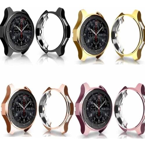 Protective Soft TPU Case Cover For Samsung galaxy watch 42mm 46mm Cover Shell for Gear S3 Protective Bumper Shell
