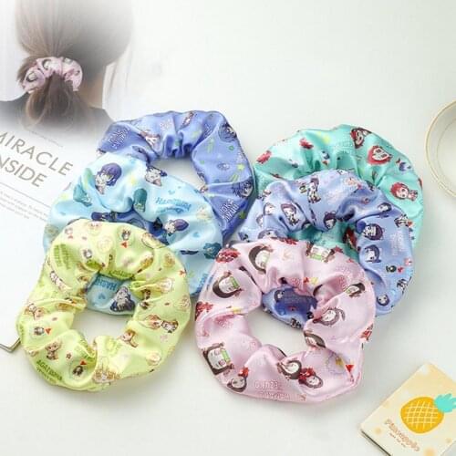 Anime Demon Slayer Hair Ring Cosplay Costumes Accessories Women Hair Band Kamado Tanjirou Girl Headwear Comicon Gift