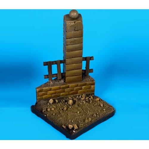 1/35, Soldier scene base, Resin Model Scenes GK, World War II military war, Unassembled and unpainted kit