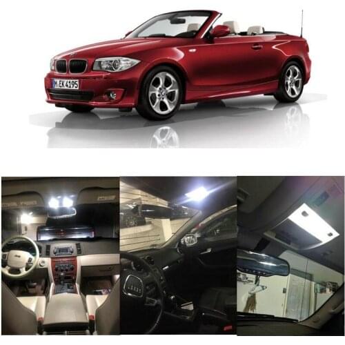 11x LED interior lighting complete set For BMW 1er E88 Cabrio reading light rear lights error free