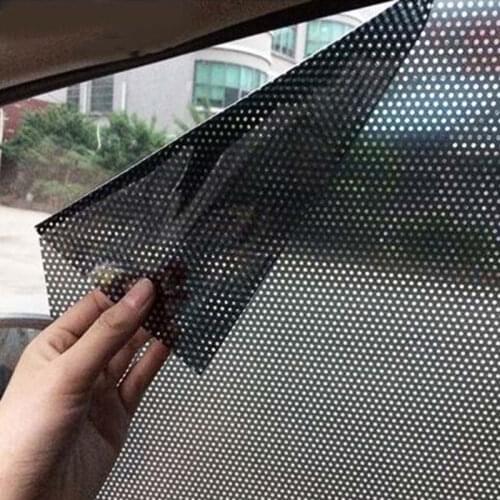 2 Pcs Car Sun Shades Rear Window Cover Car Side Window Mesh Film Windshield Net Sun Shade Sticker UV with Small Holes Protection