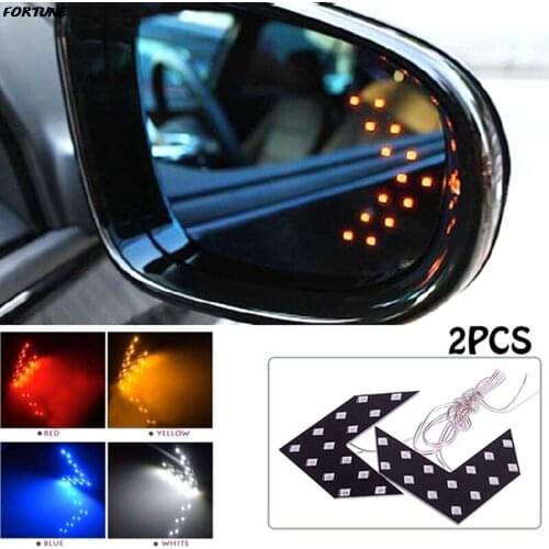 2pcs/set Car Led Rear View Mirror Arrow Panel Light Mirror Indicator Turn Signal Bulb Car Led Rearview Mirror Light Car Styling