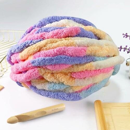 250g/ball Super Chunky Yarn Soft Blends Polyester Blended Yarn Chunky Hand Knitting Crochet Knit Klanket Sofa Cushion Pet House