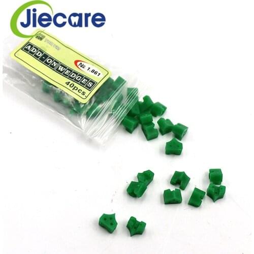 40 PCS/ Bag High Quality Add-On Autoclavable Silicon Rubber Elastic Wedges Dental Sectional Contoured Matrices Matrix Ring Delta