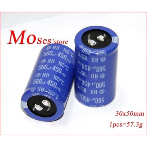 450v 560uf Original New Electrolytic Capacitor Radial Capacitance 30x50mm (1pcs)